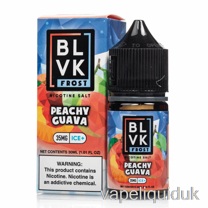 Peachy Guava - BLVK Frost Salts - 30mL 35mg Vape Liquid